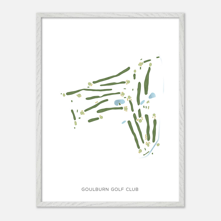 Print of Goulburn Golf Club Modern Map