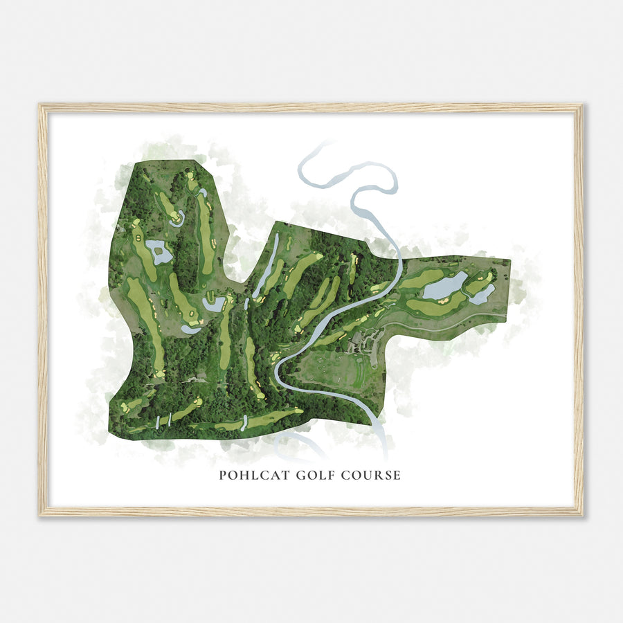 Print of Pohlcat Golf Course Classic Map
