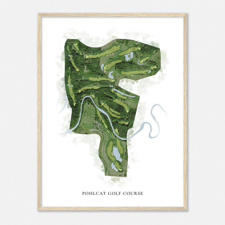 Print of Pohlcat Golf Course Classic Map