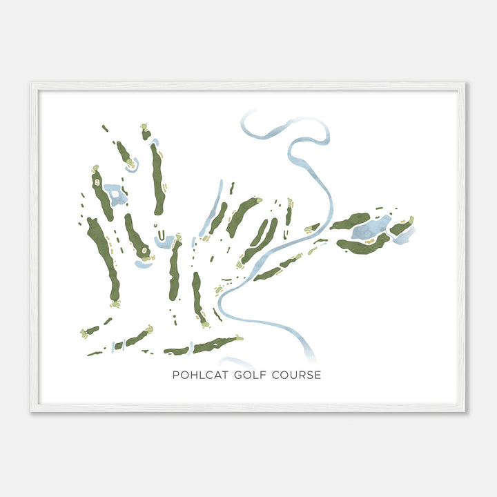 Print of Pohlcat Golf Course Modern Map
