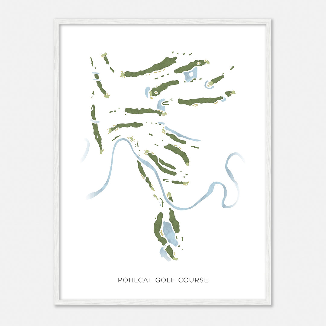 Print of Pohlcat Golf Course Modern Map