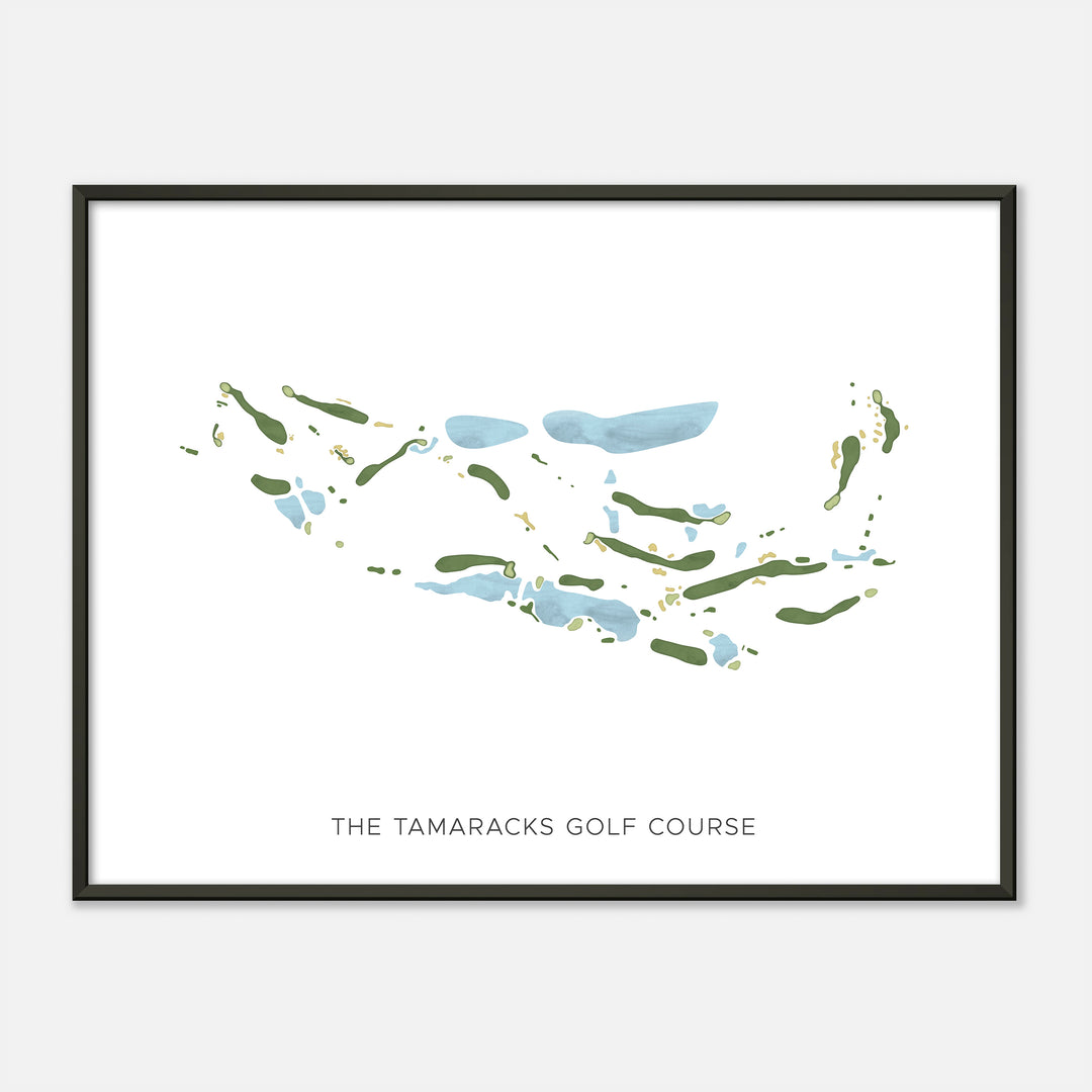 Print of The Tamaracks Golf Course Modern Map