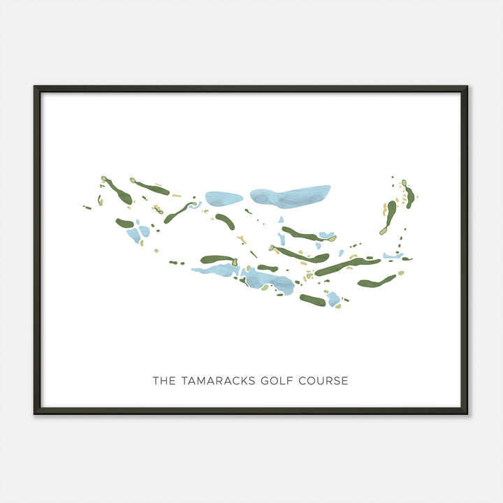 Print of The Tamaracks Golf Course Modern Map
