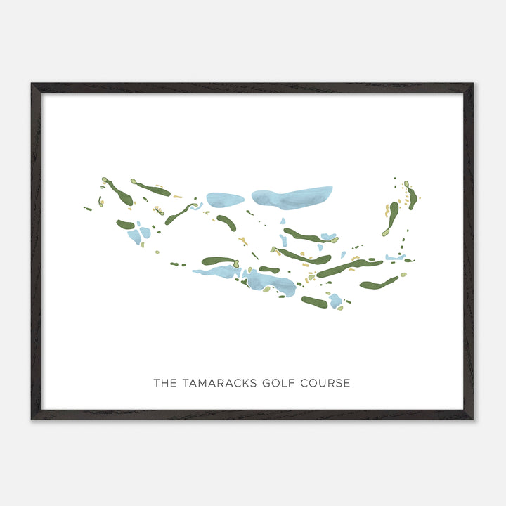 Print of The Tamaracks Golf Course Modern Map