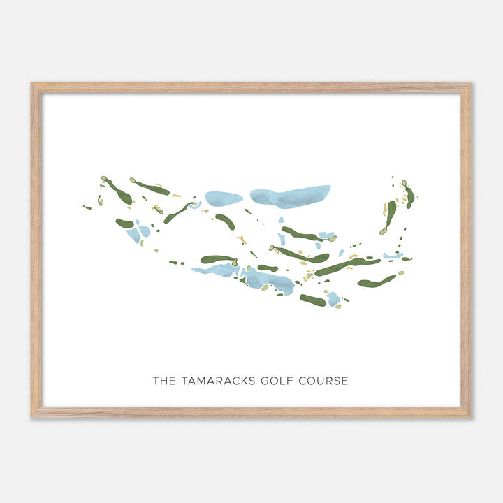 Print of The Tamaracks Golf Course Modern Map