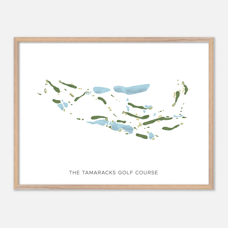 Print of The Tamaracks Golf Course Modern Map