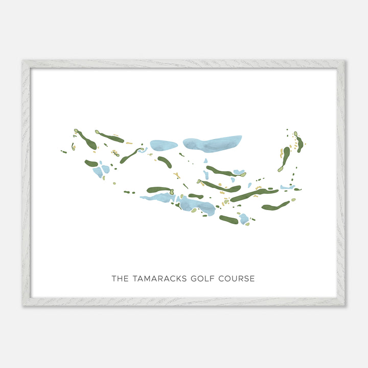 Print of The Tamaracks Golf Course Modern Map