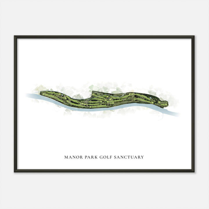 Print of Manor Park Golf Sanctuary Classic Map