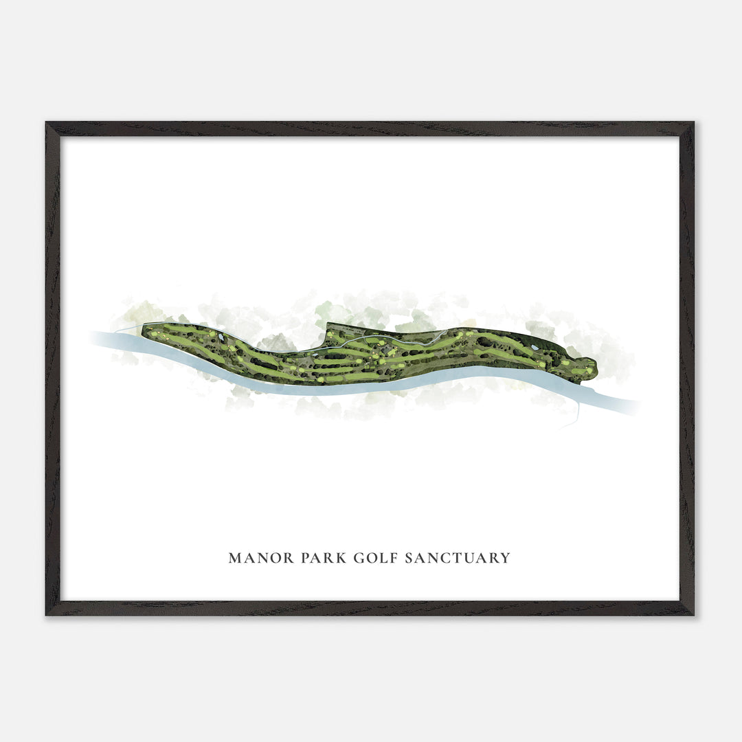 Print of Manor Park Golf Sanctuary Classic Map