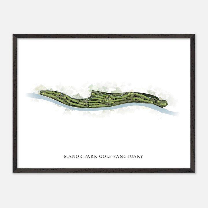 Print of Manor Park Golf Sanctuary Classic Map