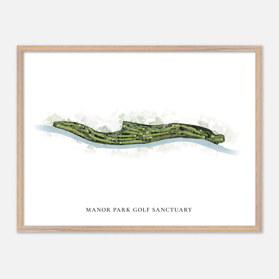 Print of Manor Park Golf Sanctuary Classic Map