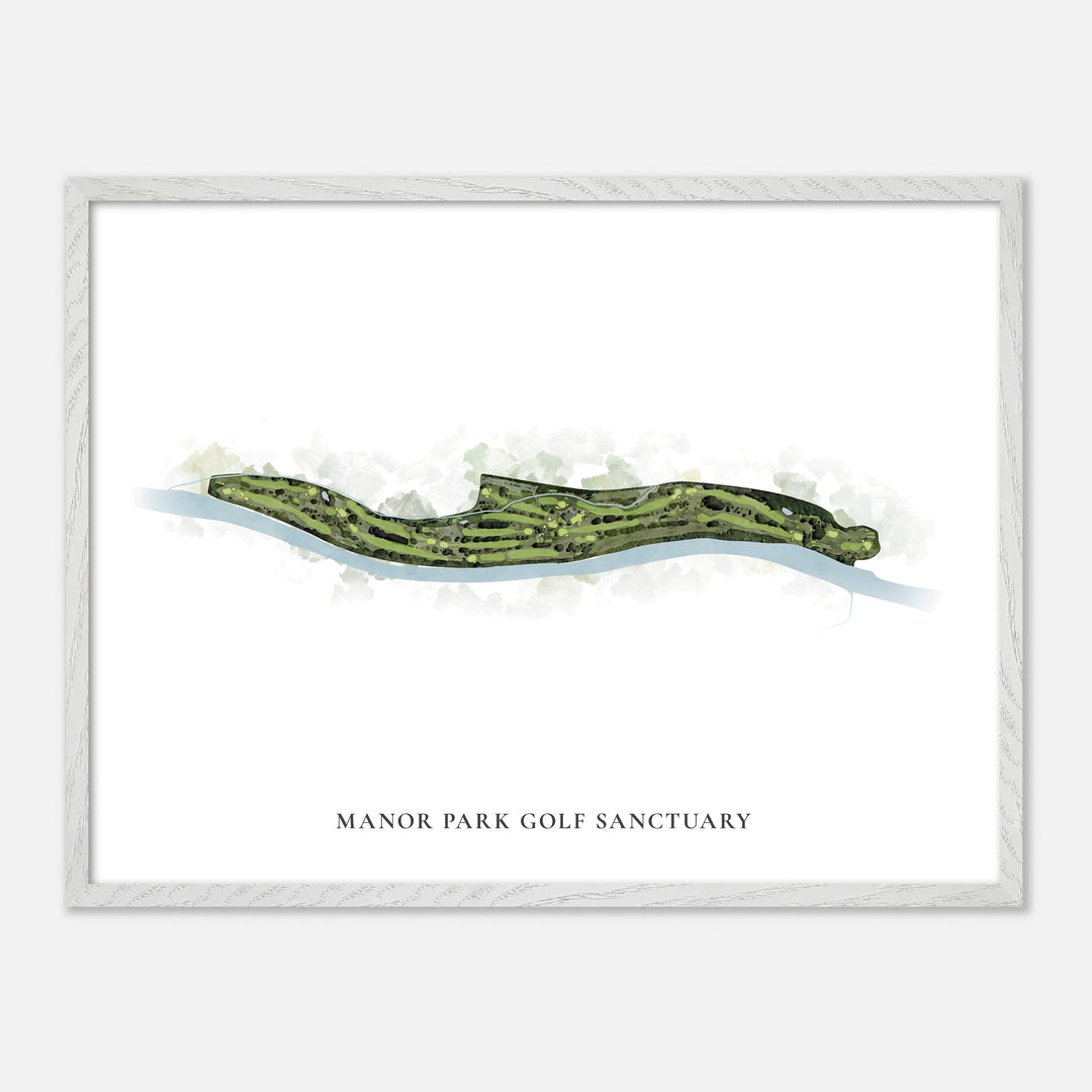 Print of Manor Park Golf Sanctuary Classic Map