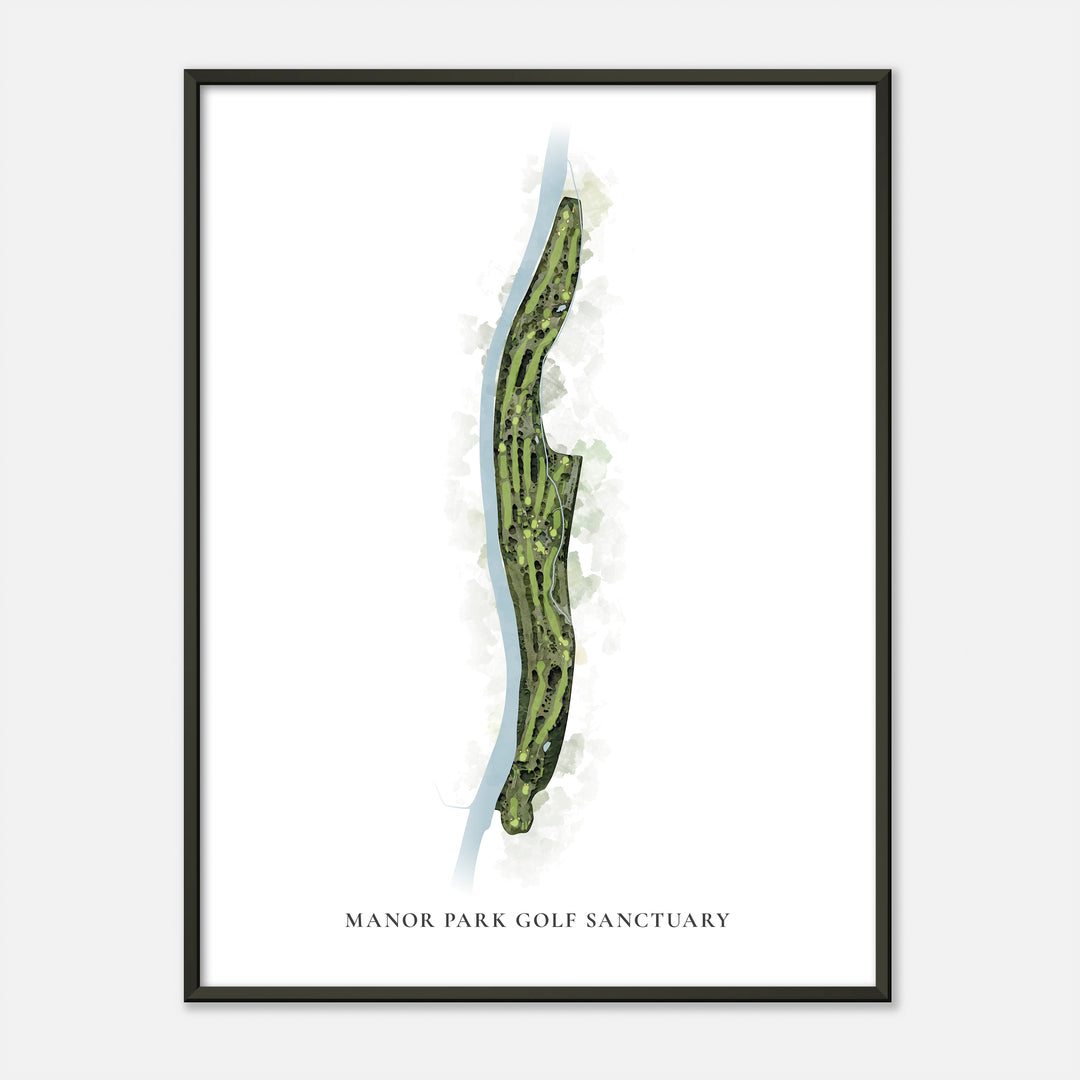 Print of Manor Park Golf Sanctuary Classic Map