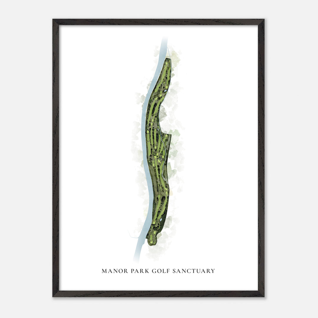 Print of Manor Park Golf Sanctuary Classic Map