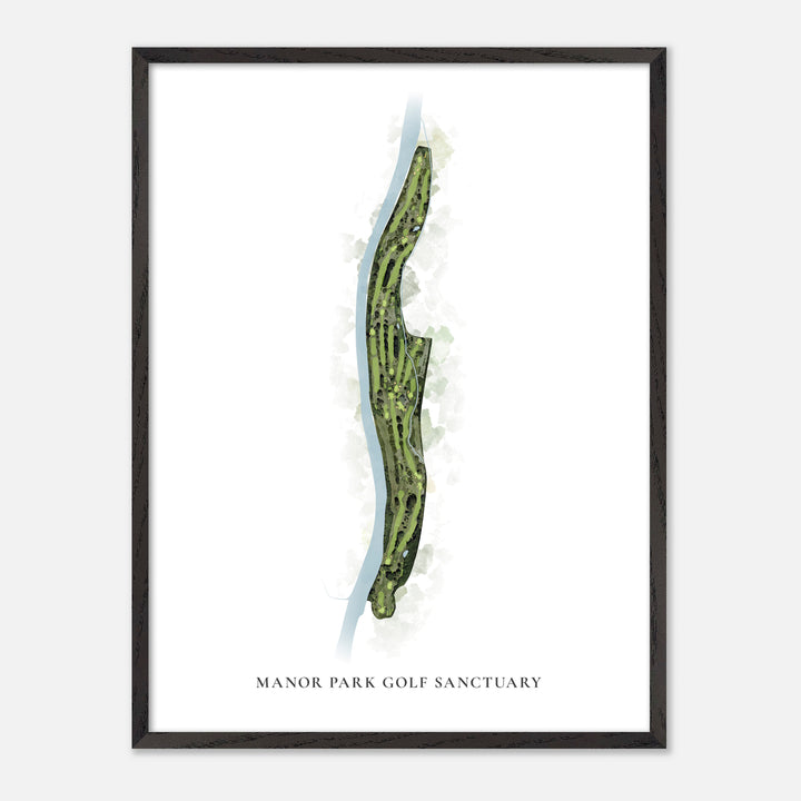 Print of Manor Park Golf Sanctuary Classic Map