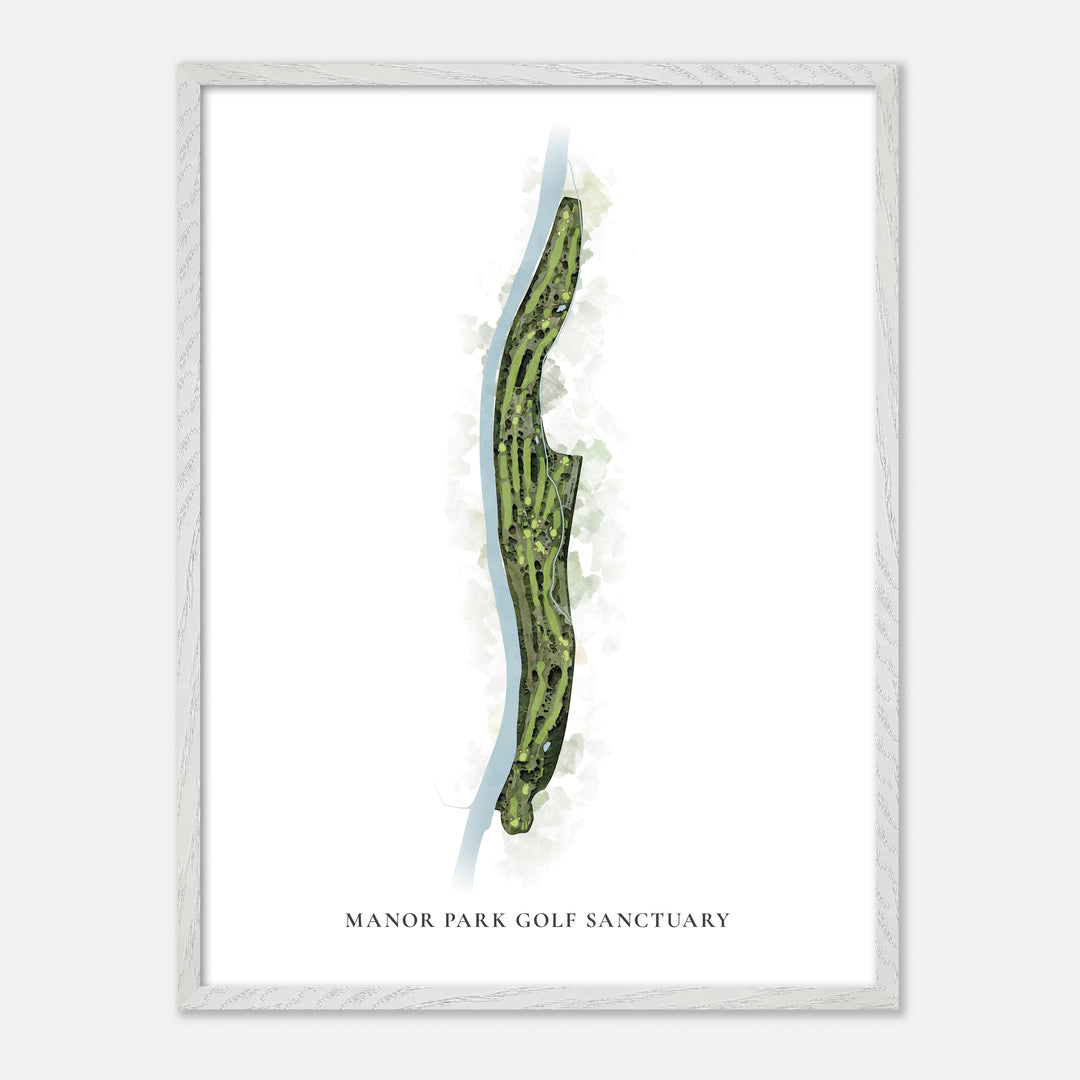 Print of Manor Park Golf Sanctuary Classic Map