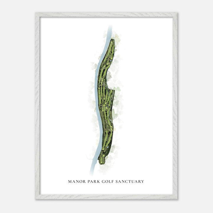 Print of Manor Park Golf Sanctuary Classic Map