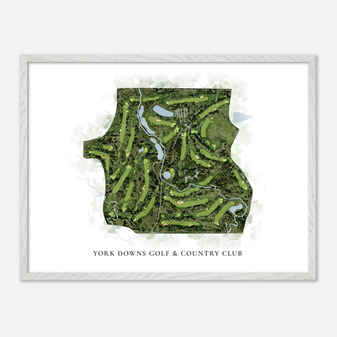 Print of York Downs Golf & Country Club Classic Map