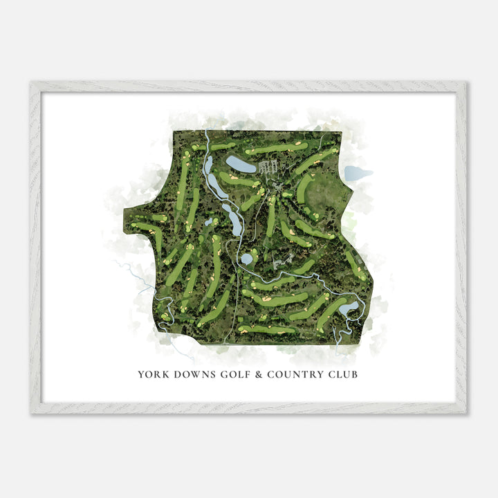 Print of York Downs Golf & Country Club Classic Map