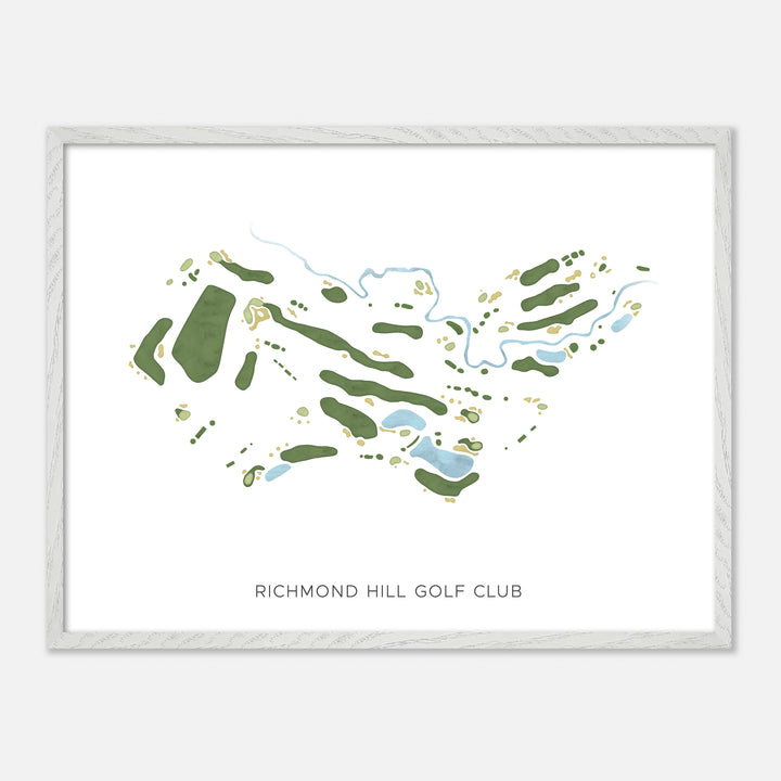 Print of Richmond Hill Golf Club Modern Map