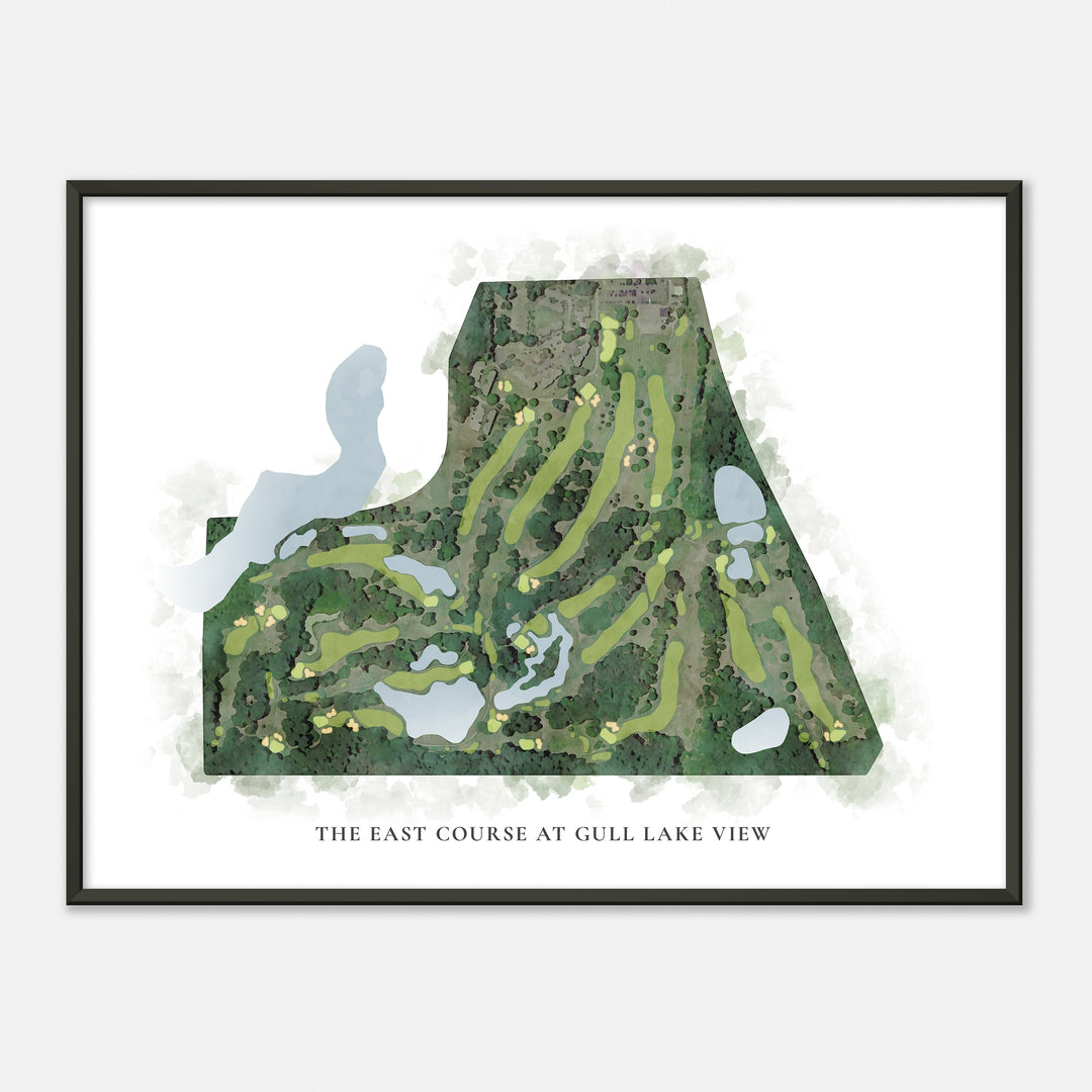 Print of The East Course At Gull Lake View Classic Map