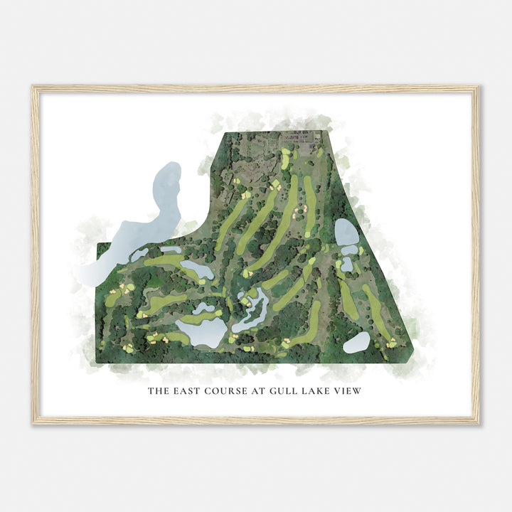Print of The East Course At Gull Lake View Classic Map