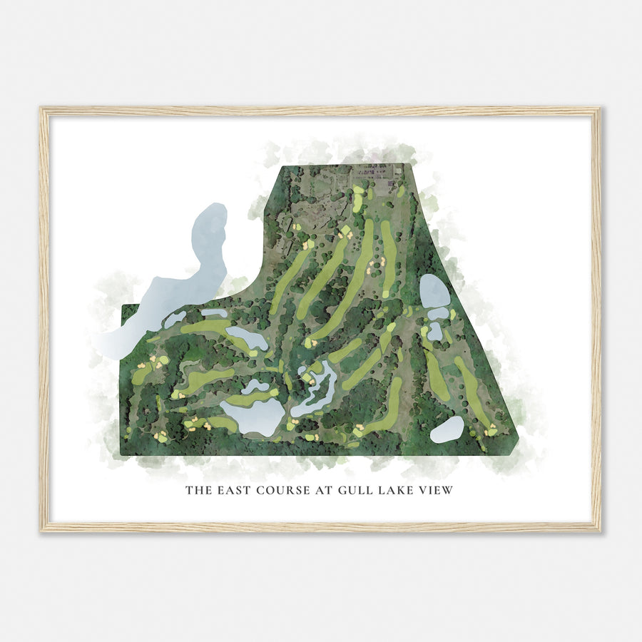 Print of The East Course At Gull Lake View Classic Map