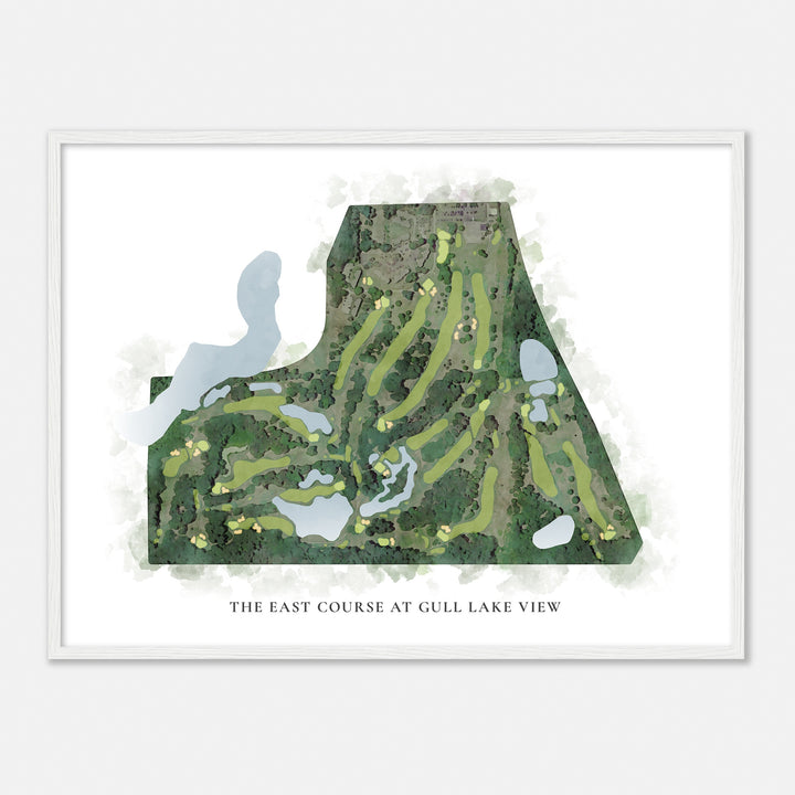Print of The East Course At Gull Lake View Classic Map