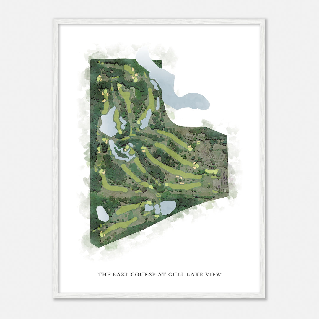 Print of The East Course At Gull Lake View Classic Map