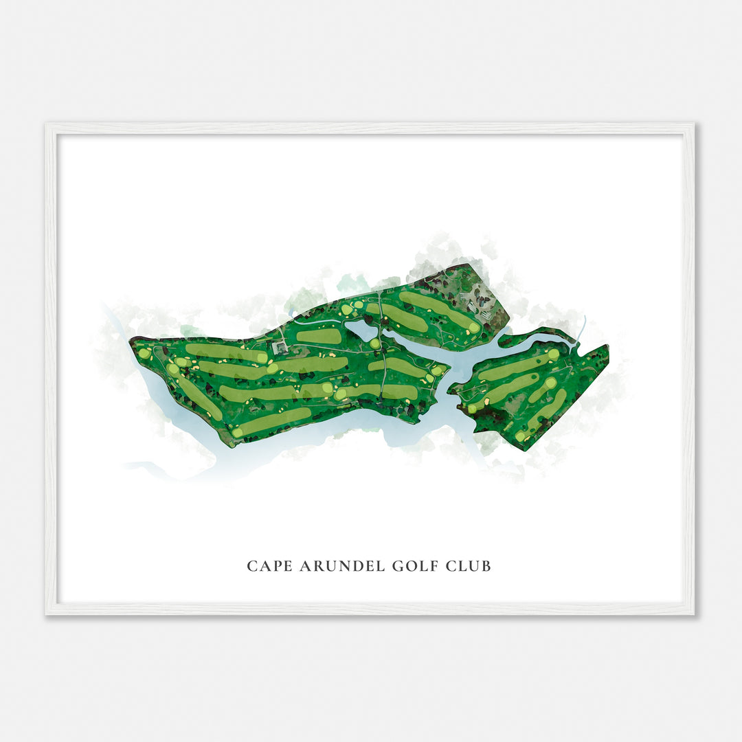 Print of Cape Arundel Golf Club Classic Map