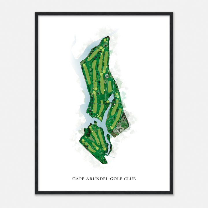 Print of Cape Arundel Golf Club Classic Map