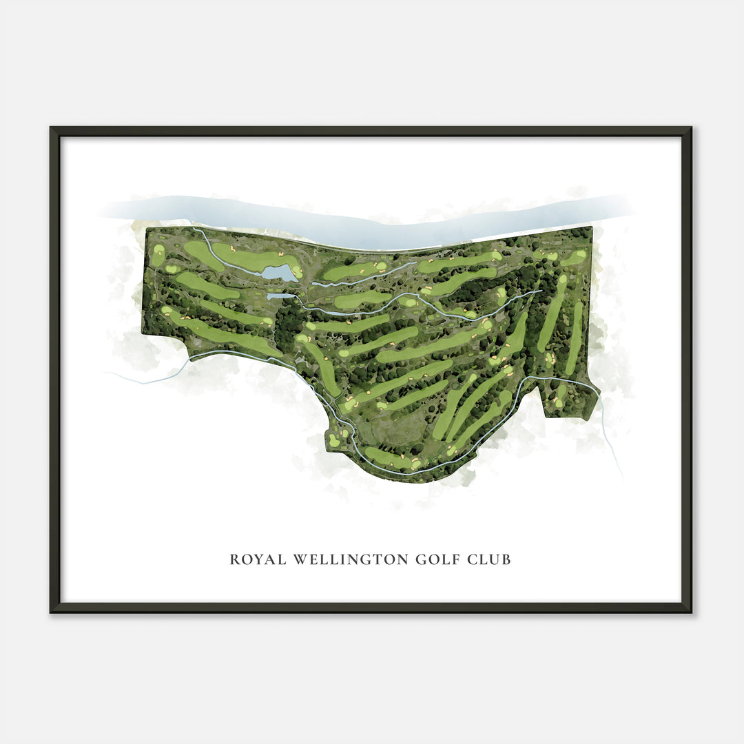 Print of Royal Wellington Golf Club Classic Map