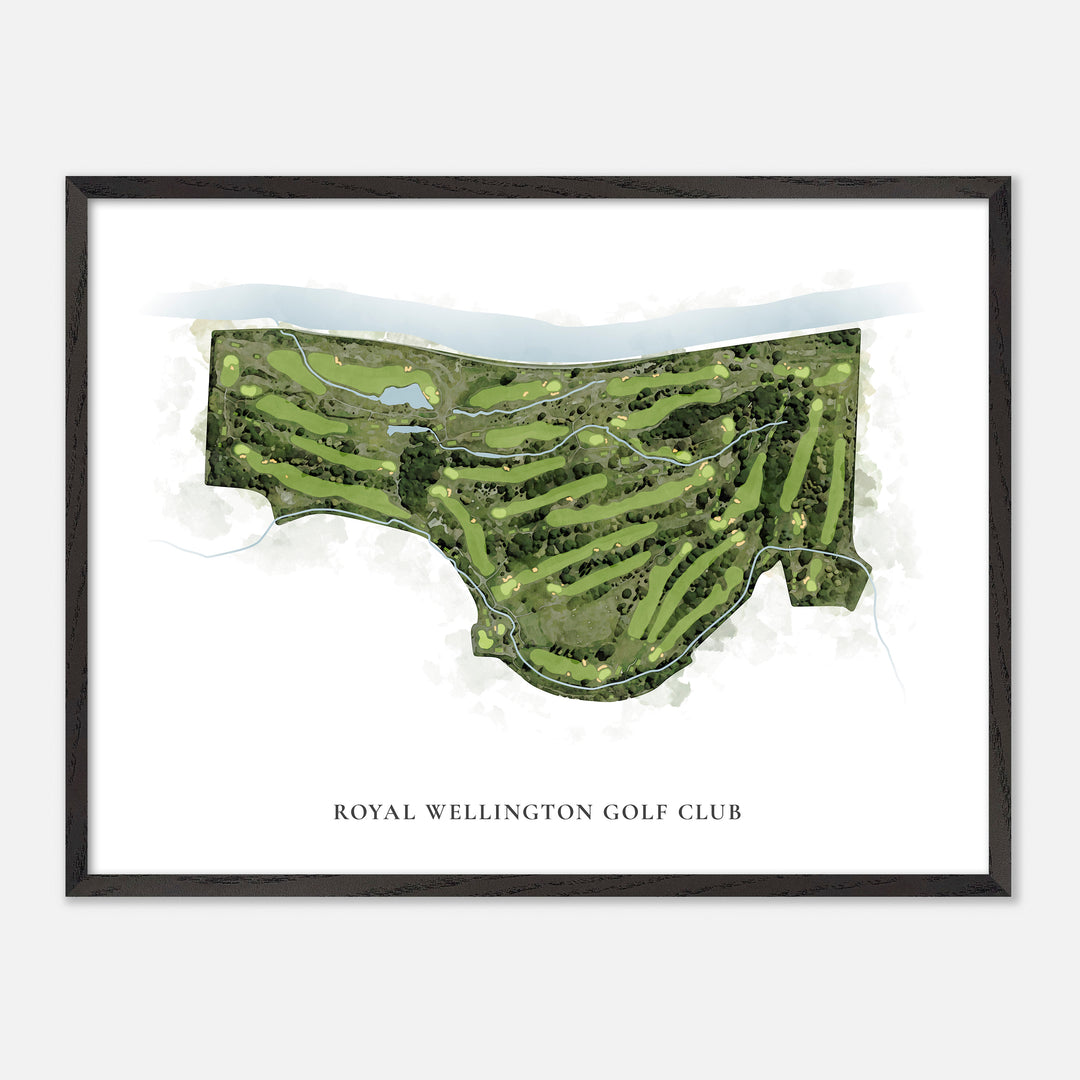 Print of Royal Wellington Golf Club Classic Map