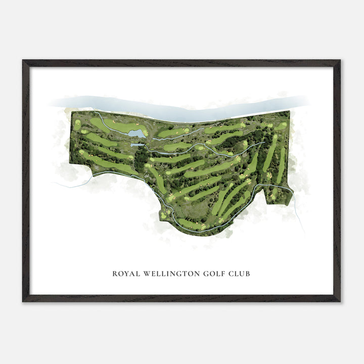 Print of Royal Wellington Golf Club Classic Map