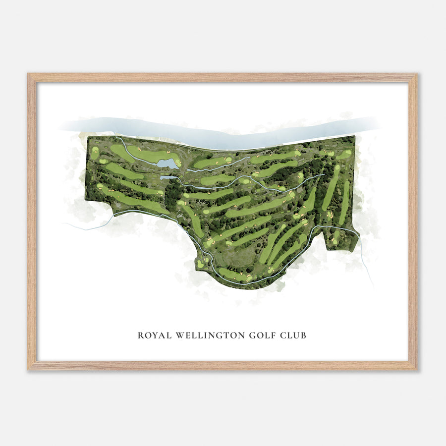 Print of Royal Wellington Golf Club Classic Map
