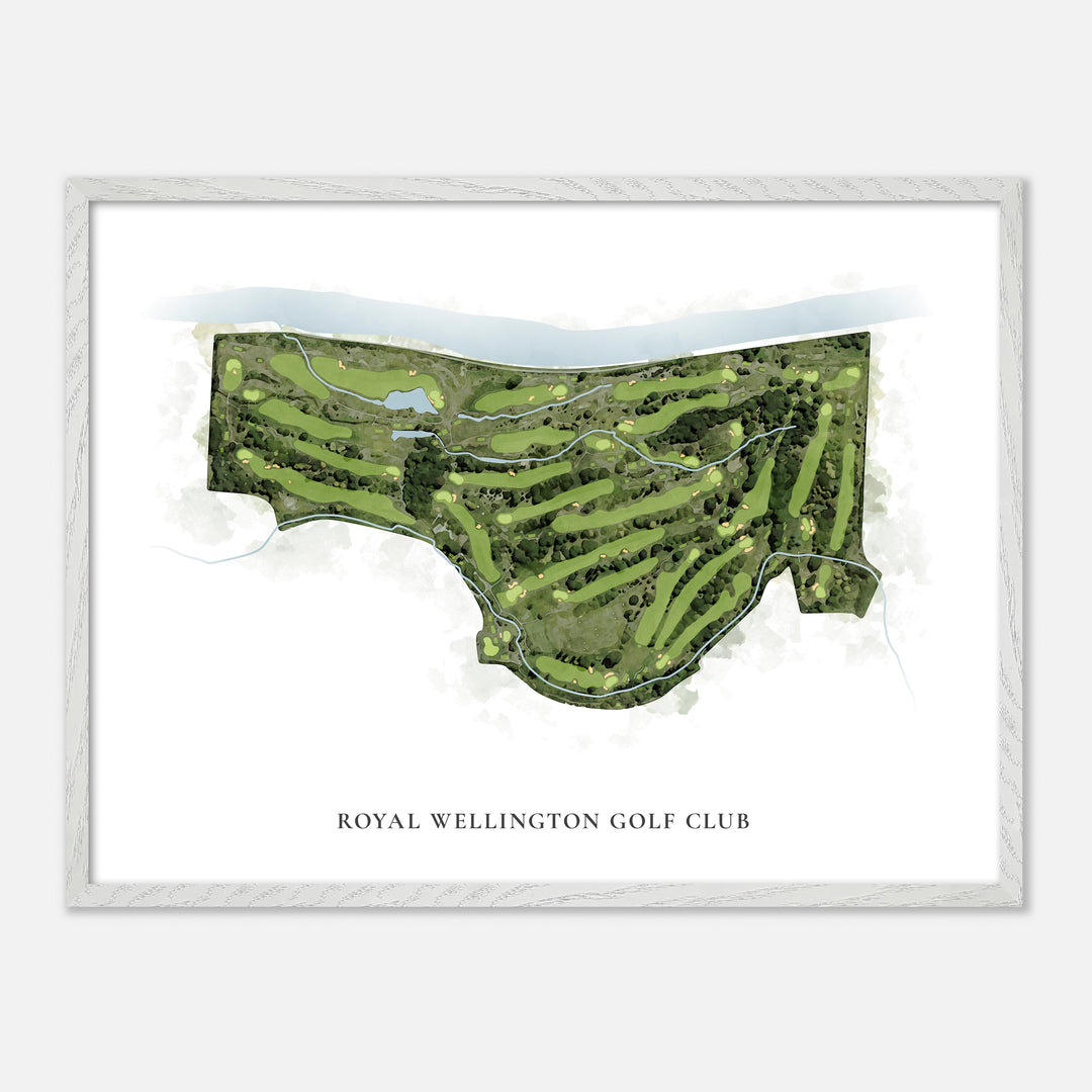 Print of Royal Wellington Golf Club Classic Map