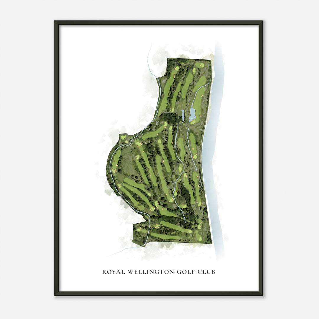 Print of Royal Wellington Golf Club Classic Map