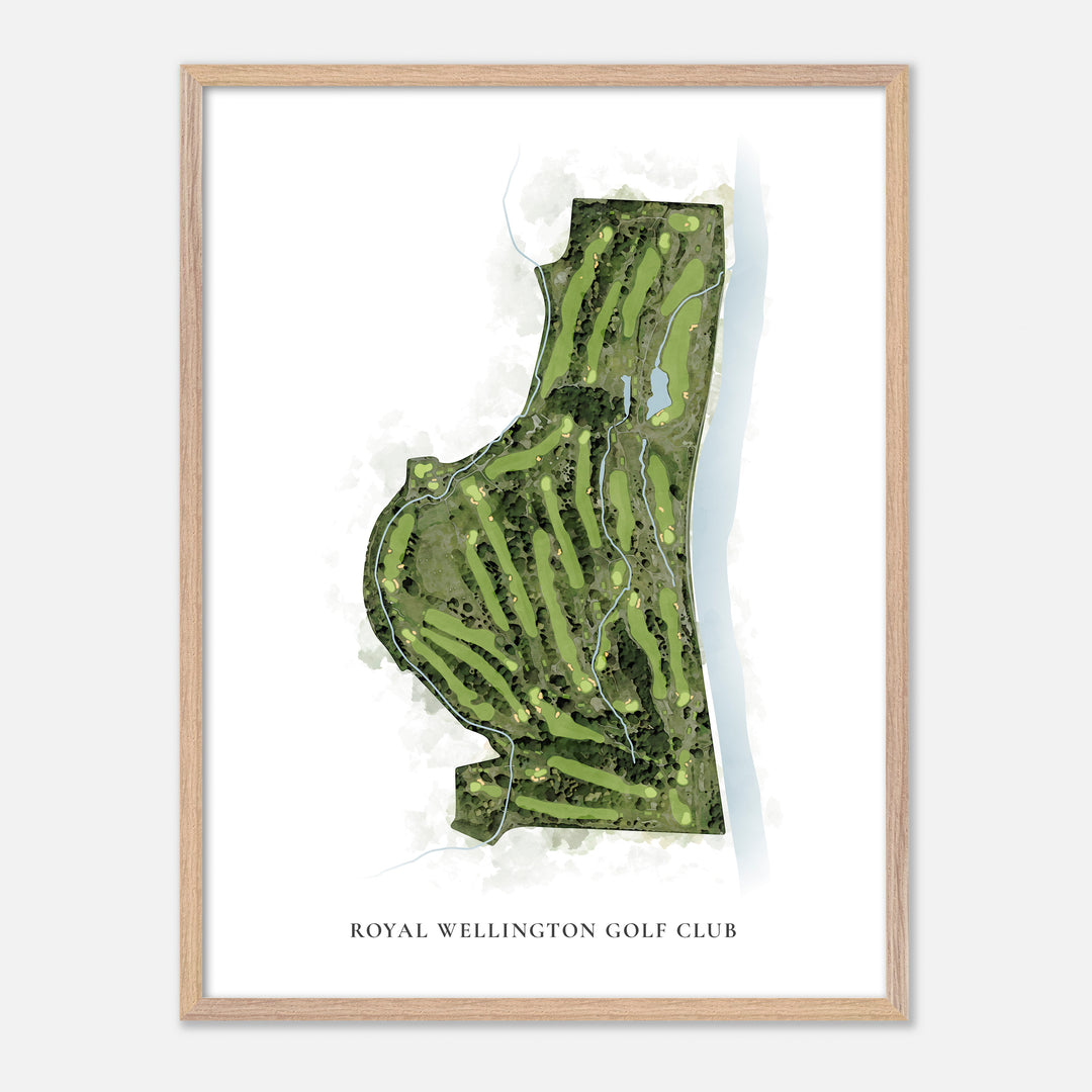 Print of Royal Wellington Golf Club Classic Map