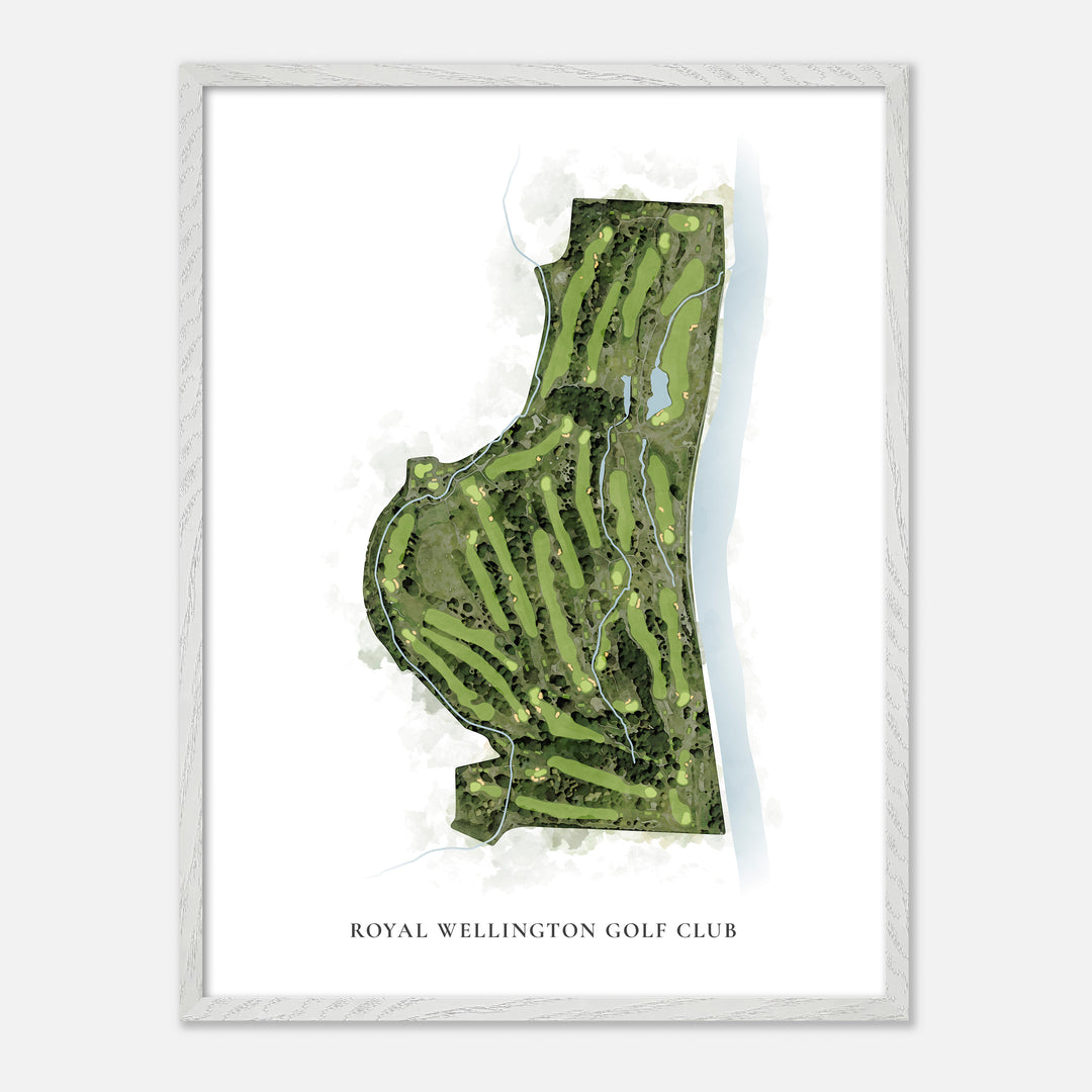 Print of Royal Wellington Golf Club Classic Map