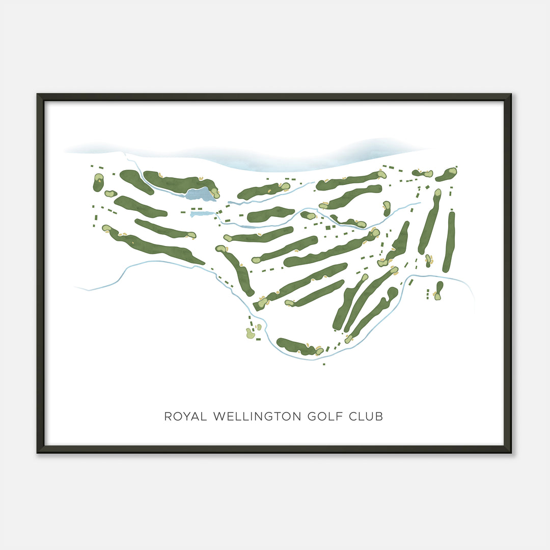 Print of Royal Wellington Golf Club Modern Map