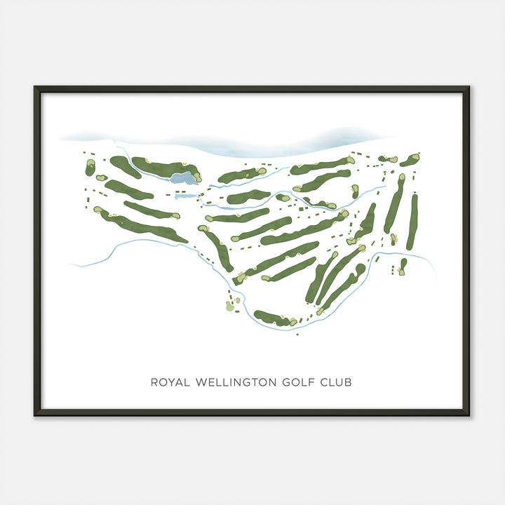 Print of Royal Wellington Golf Club Modern Map