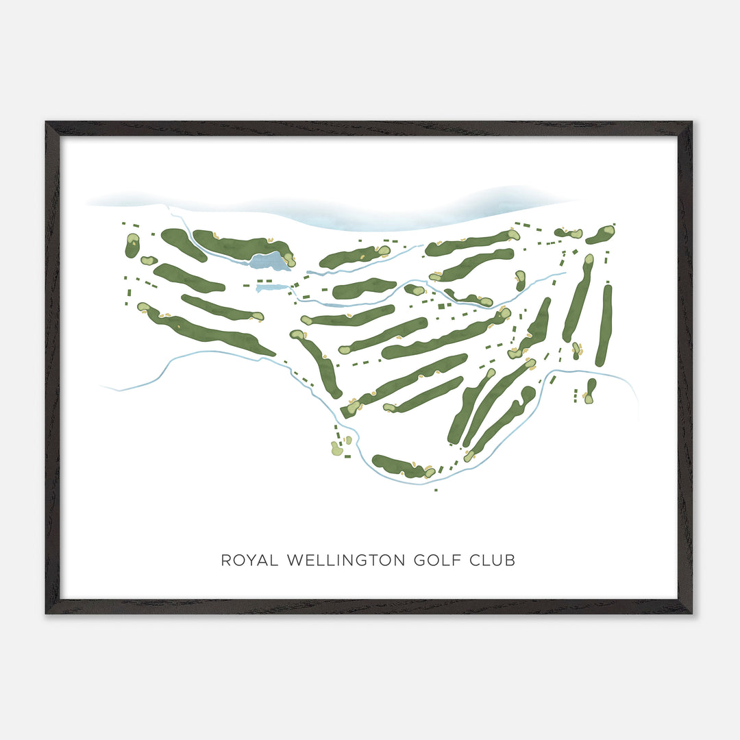Print of Royal Wellington Golf Club Modern Map