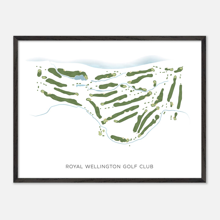 Print of Royal Wellington Golf Club Modern Map