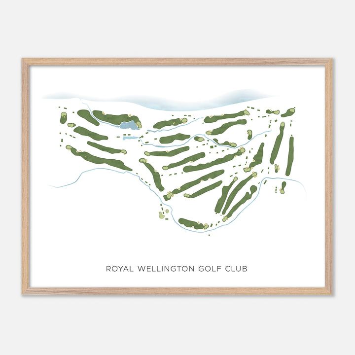 Print of Royal Wellington Golf Club Modern Map