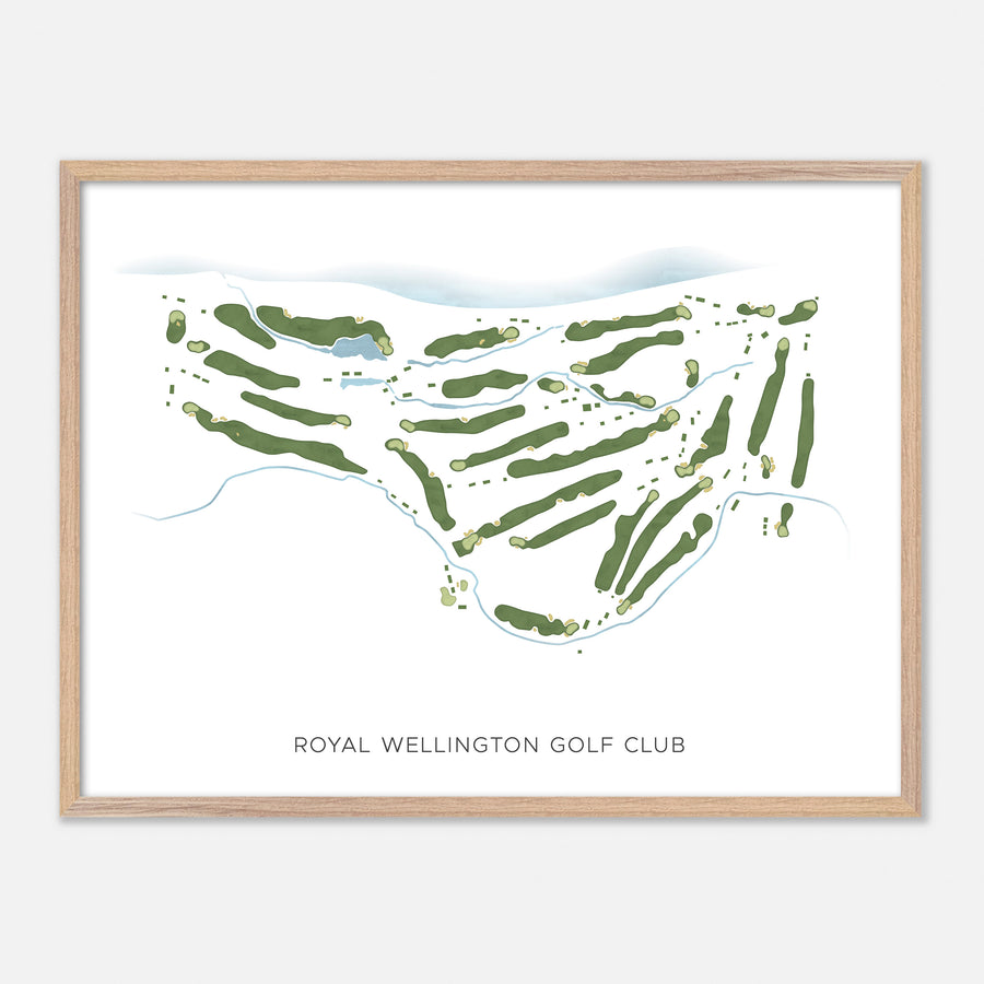 Print of Royal Wellington Golf Club Modern Map