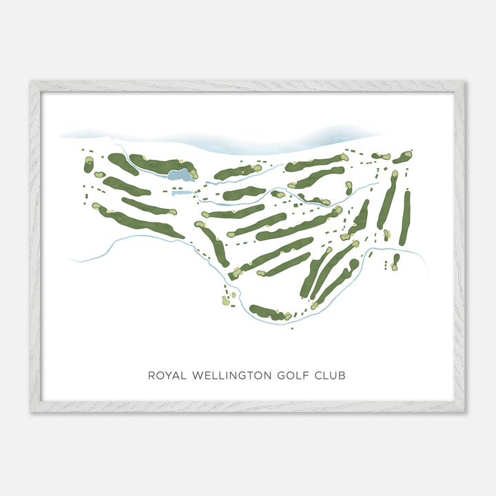 Print of Royal Wellington Golf Club Modern Map