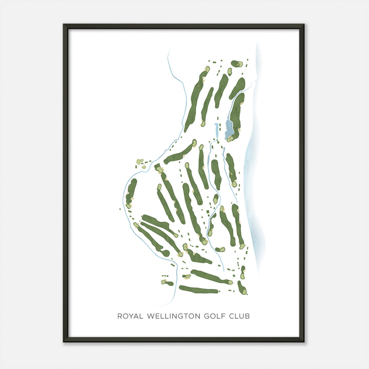 Print of Royal Wellington Golf Club Modern Map