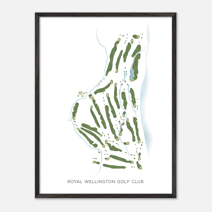 Print of Royal Wellington Golf Club Modern Map