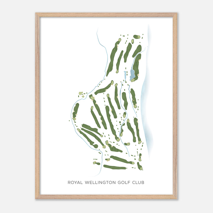 Print of Royal Wellington Golf Club Modern Map