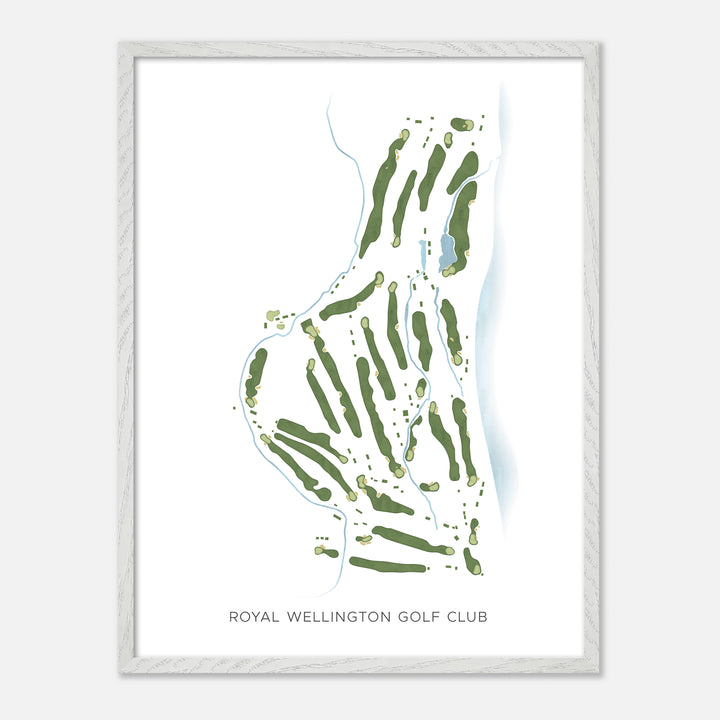 Print of Royal Wellington Golf Club Modern Map